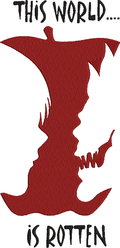 DEATHNOTE 2 Embroidered Oversized Sweatshirt