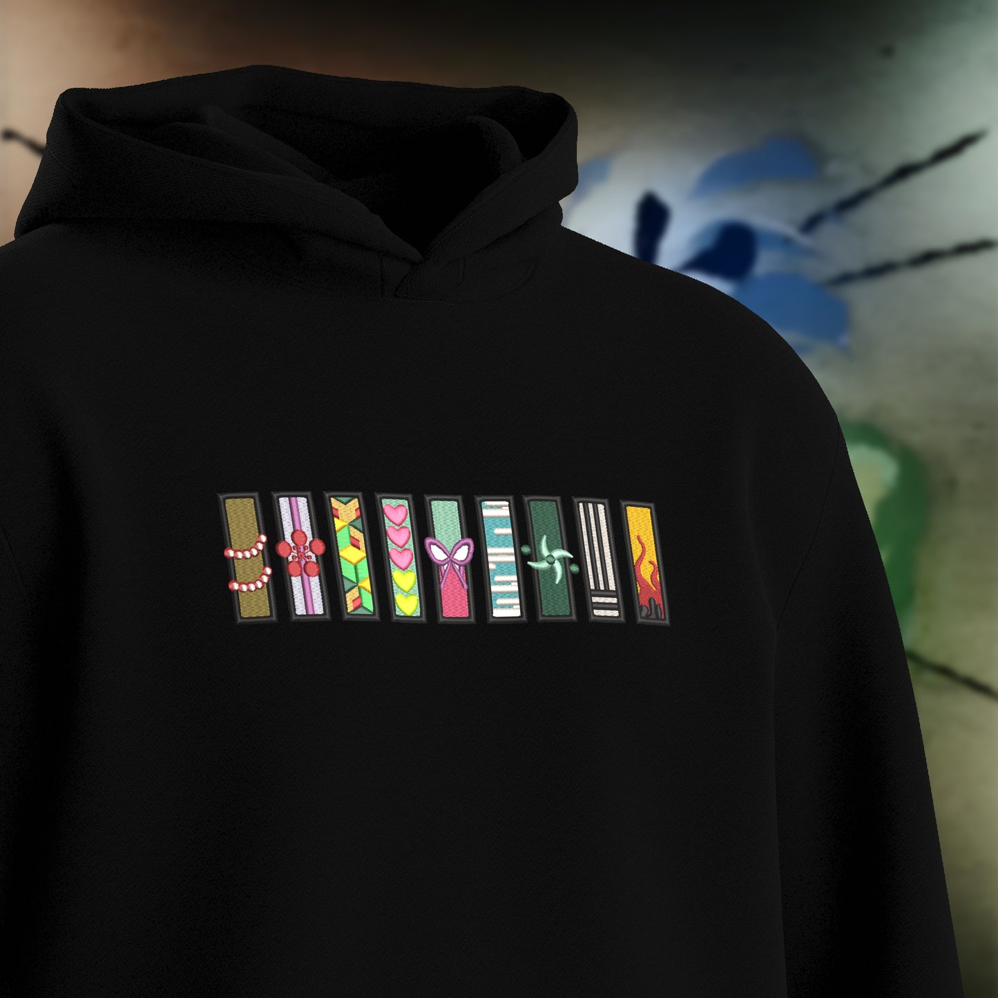 Hashiras Embroidery Hoodie