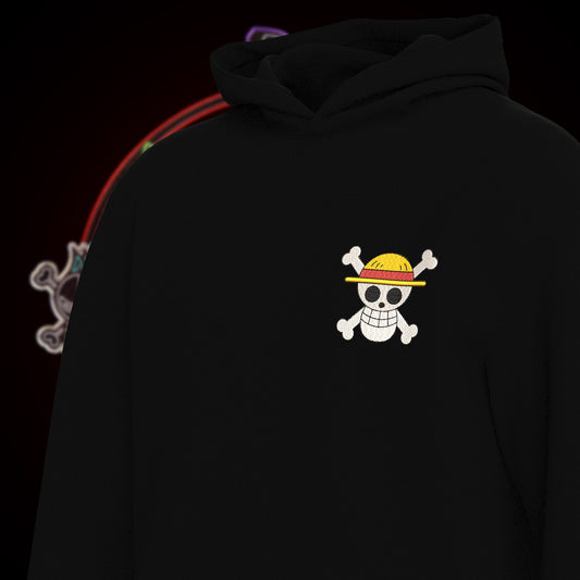 One Piece - Straw Hat Crew Hoodie : Luxe Embroidery