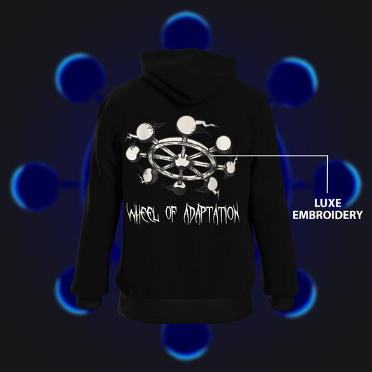 WHEEL Of ADAPTATION Embroidered Hoodie