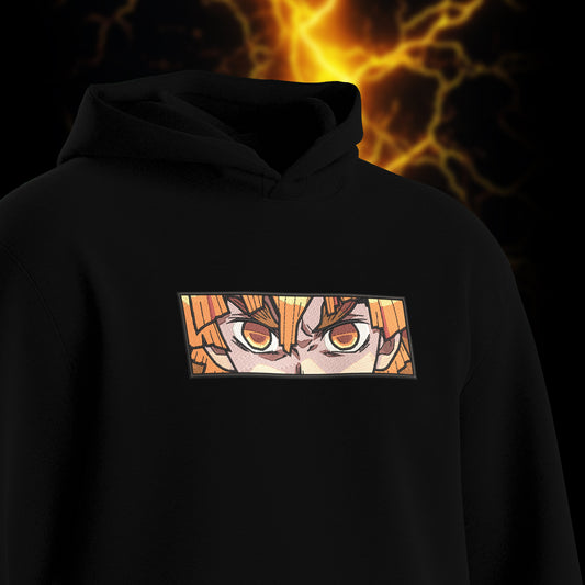 Zenitsu Agatsuma Hoodie - Luxe Embroidery & Premium Fabric