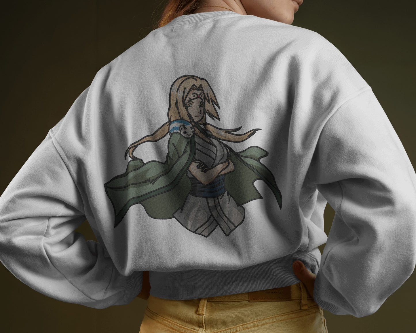 TSUNADE Embroidered Oversized Sweatshirt