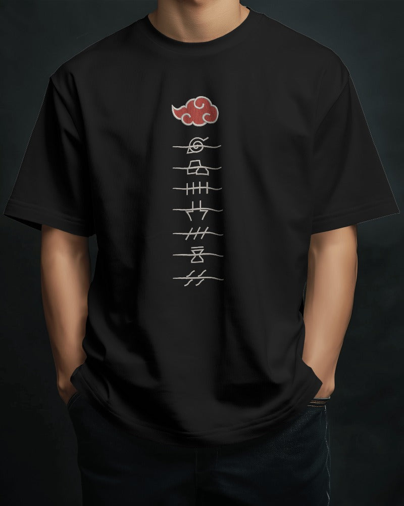 AKATSUKI Embroidered Oversized TShirt