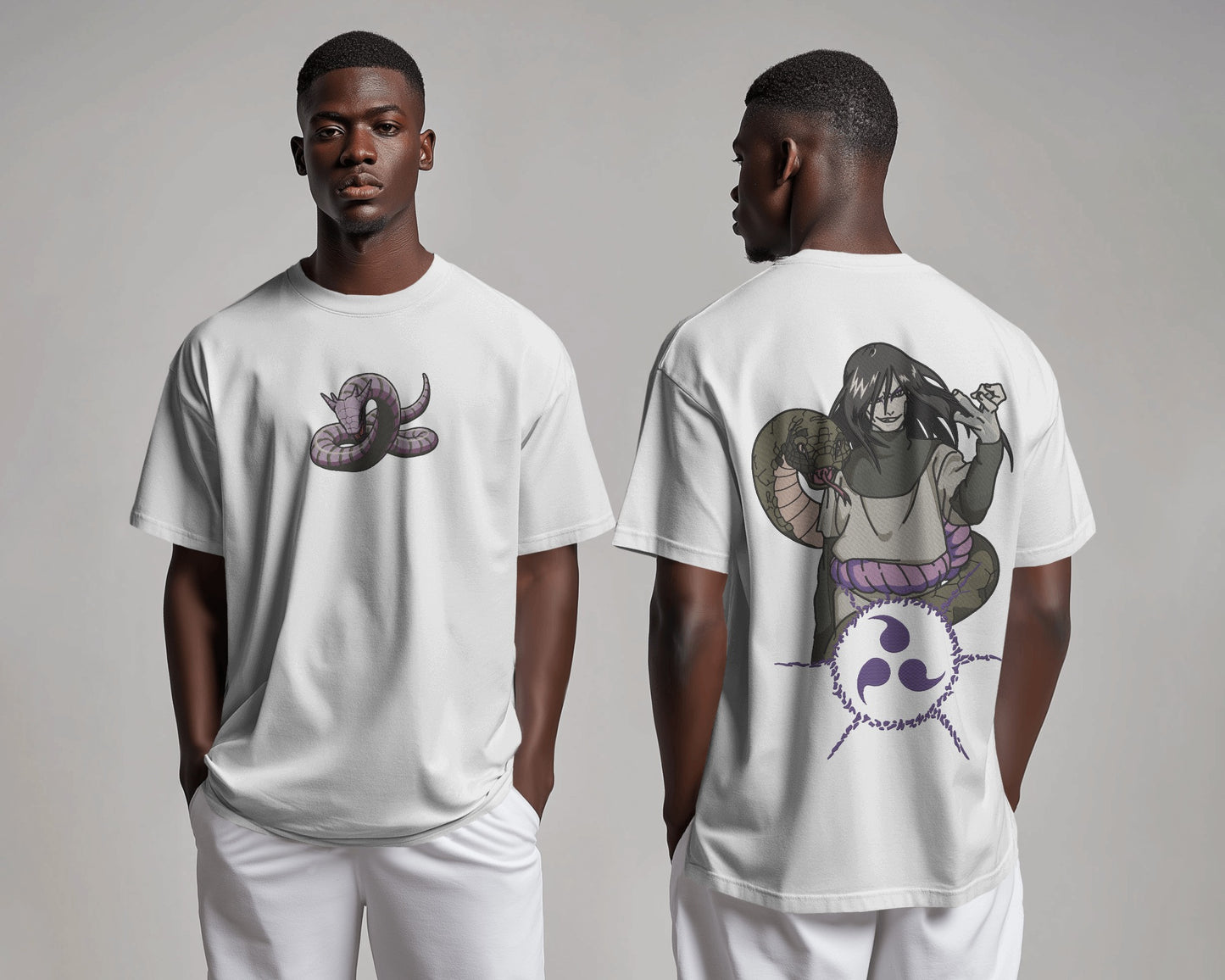 OROCHIMARU Embroidered Oversized TShirt