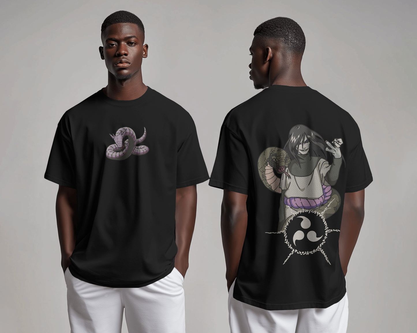 OROCHIMARU Embroidered Oversized TShirt