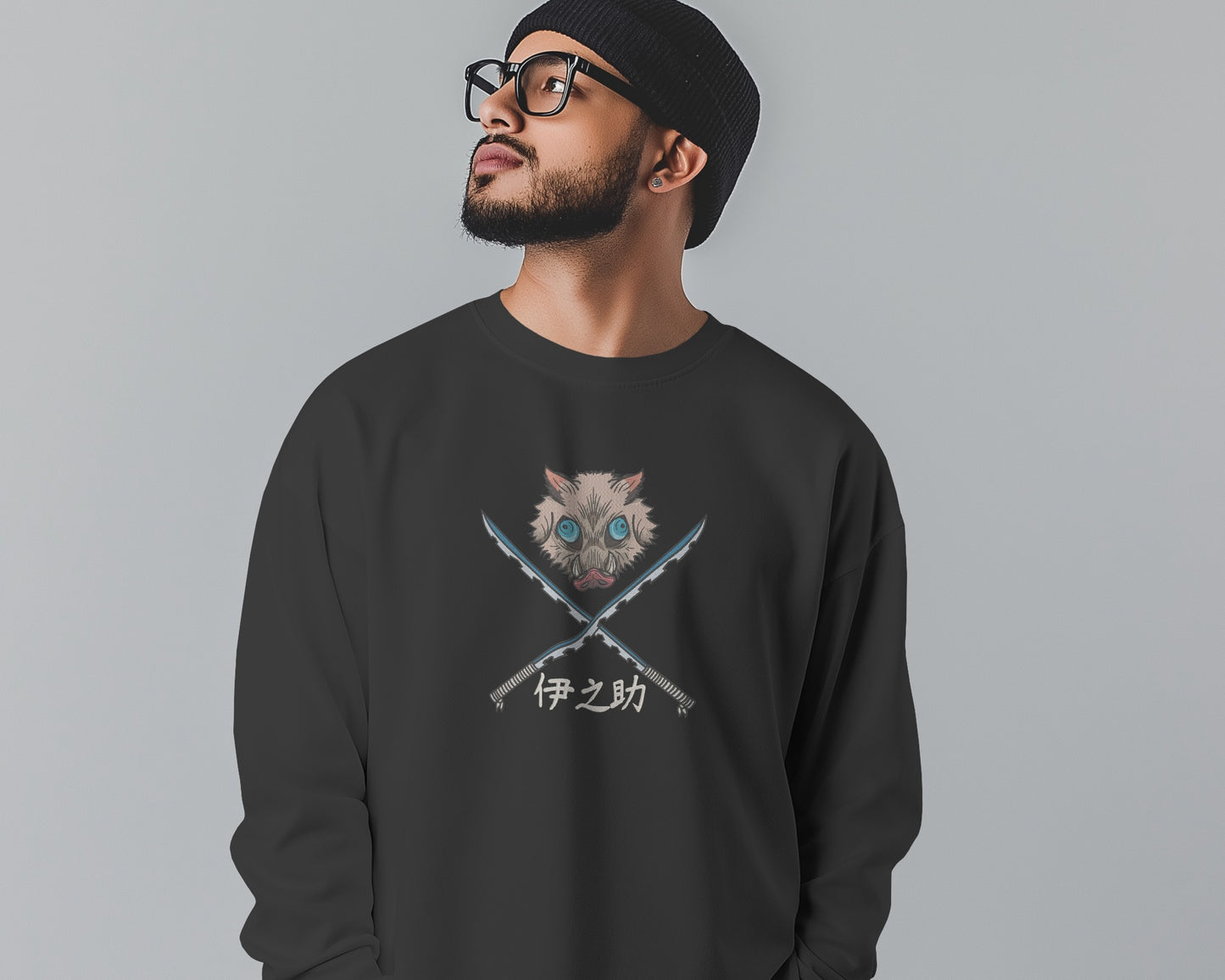 INOSUKE Embroidered Oversized Sweatshirt