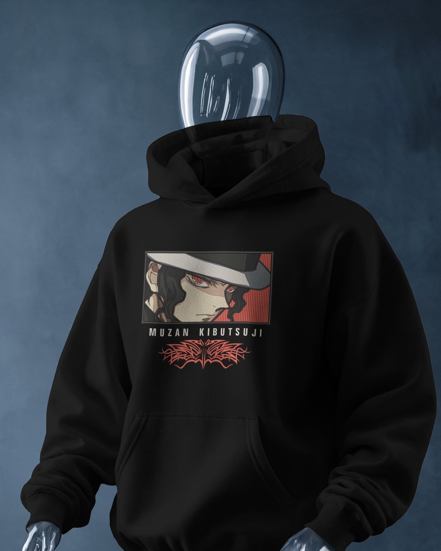 MUZAN KIBUTSUJI Embroidered Oversized Hoodie