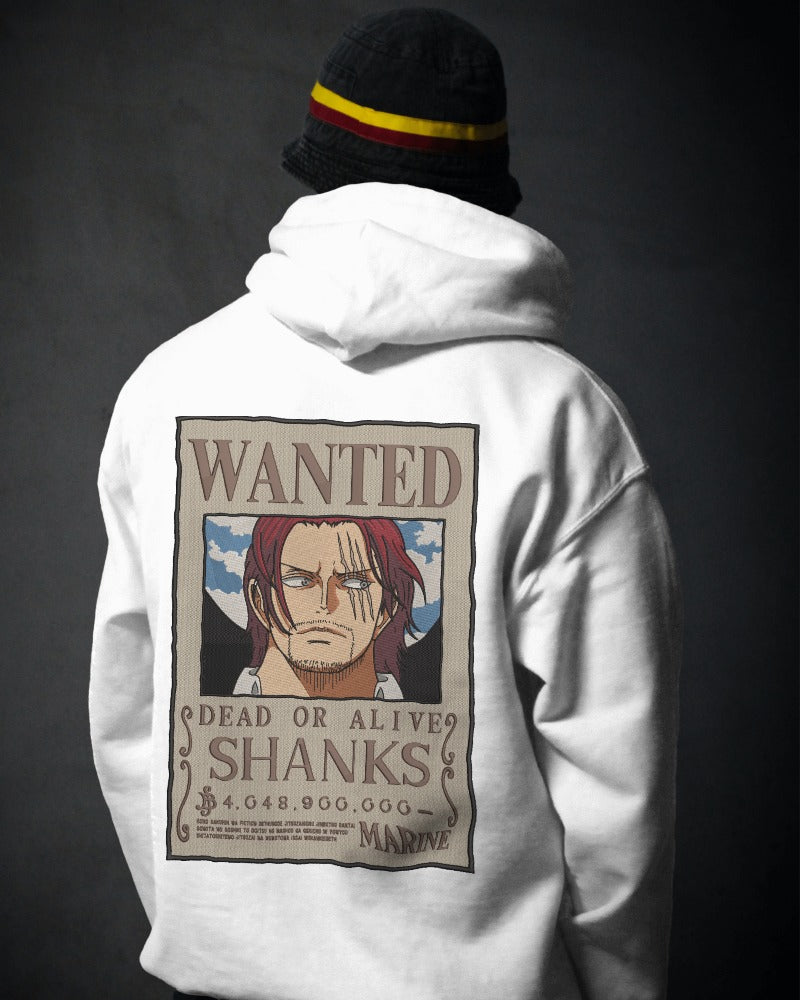 AKAGAMI SHANKS Embroidered Oversized Hoodie