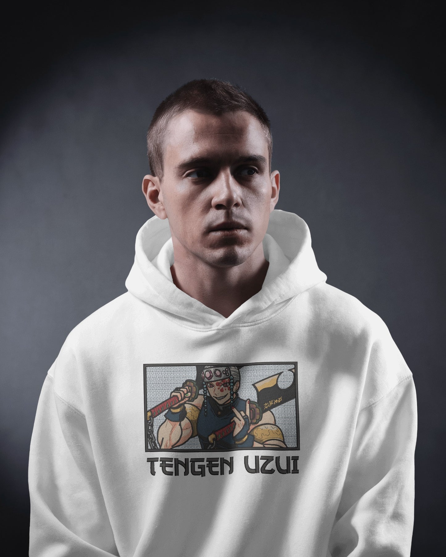TENGEN UZUI - SOUND HASHIRA Embroidered Oversized Hoodie