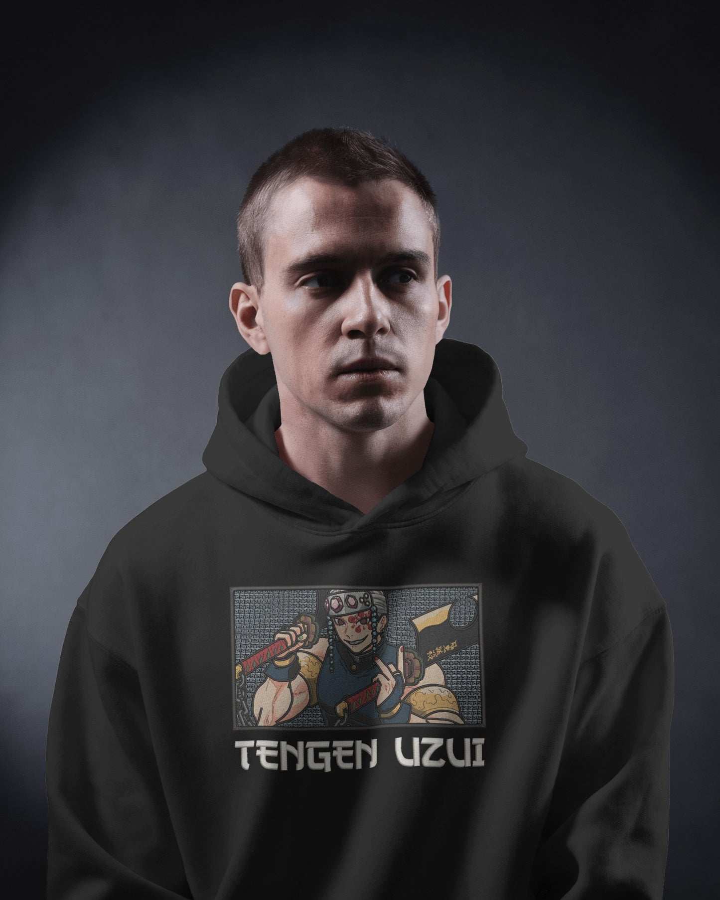 TENGEN UZUI - SOUND HASHIRA Embroidered Oversized Hoodie
