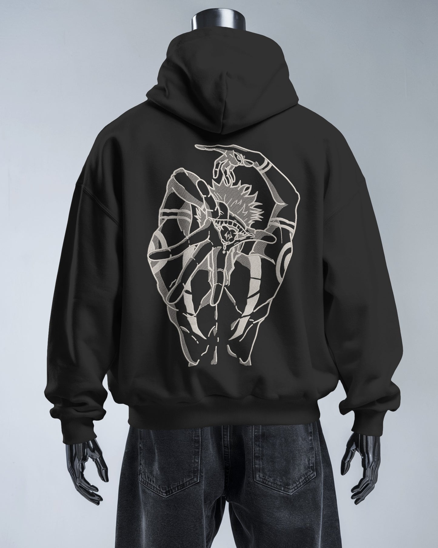 SUKUNA Embroidered Oversized Hoodie