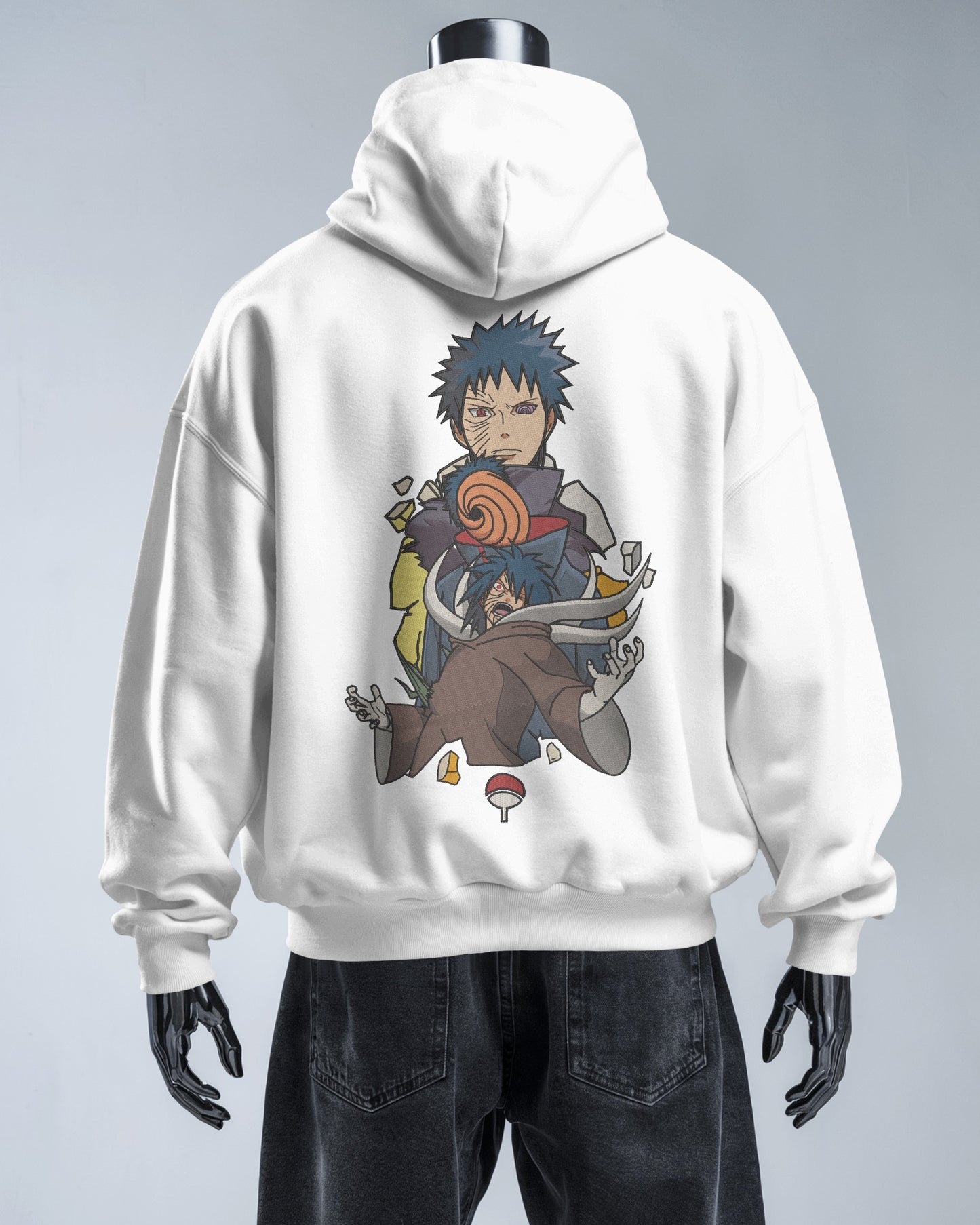OBITO UCHIHA Embroidered Oversized Hoodie