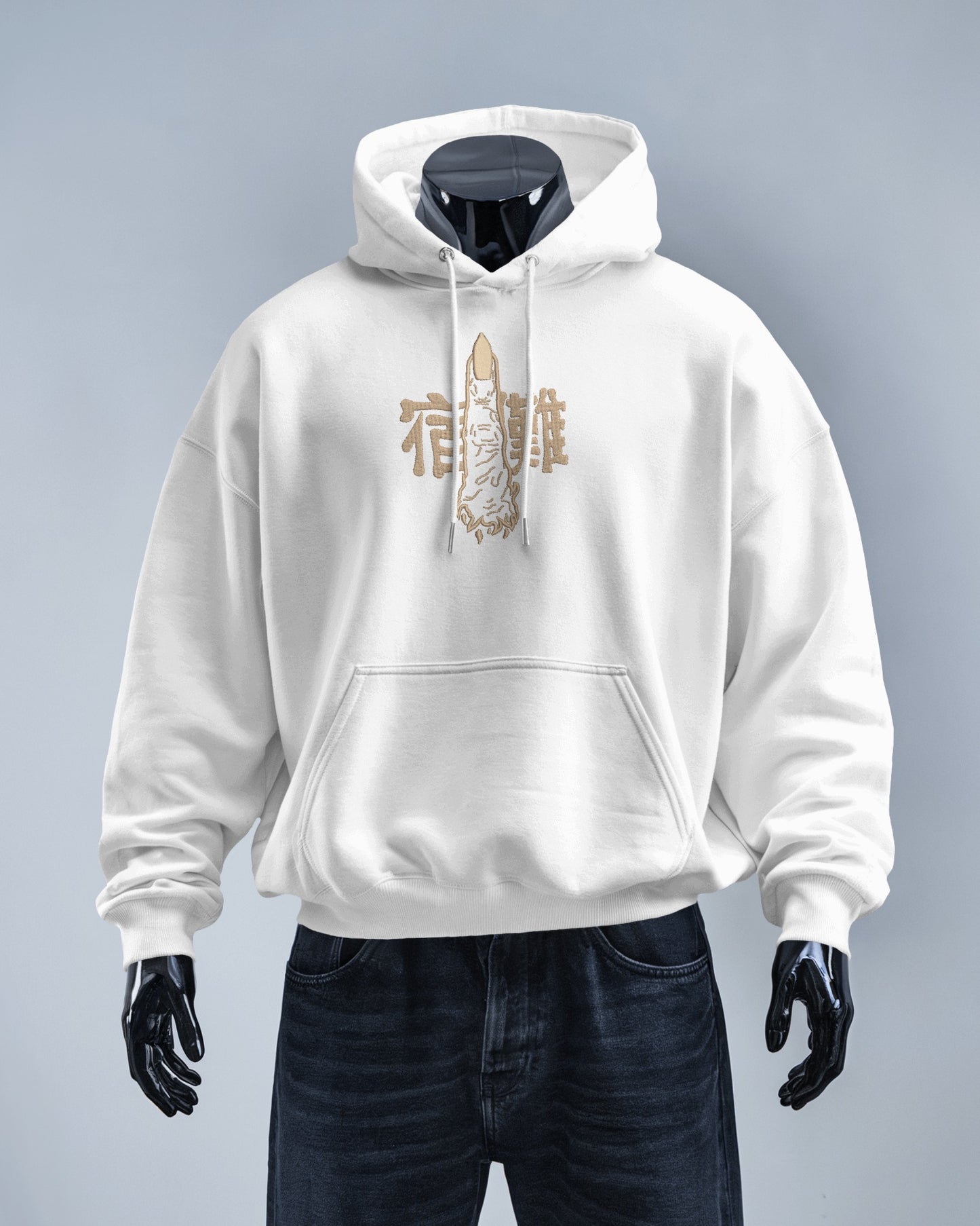 SUKUNA Embroidered Oversized Hoodie