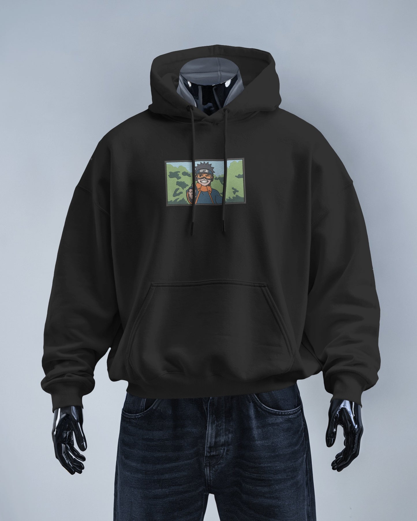OBITO UCHIHA Embroidered Oversized Hoodie