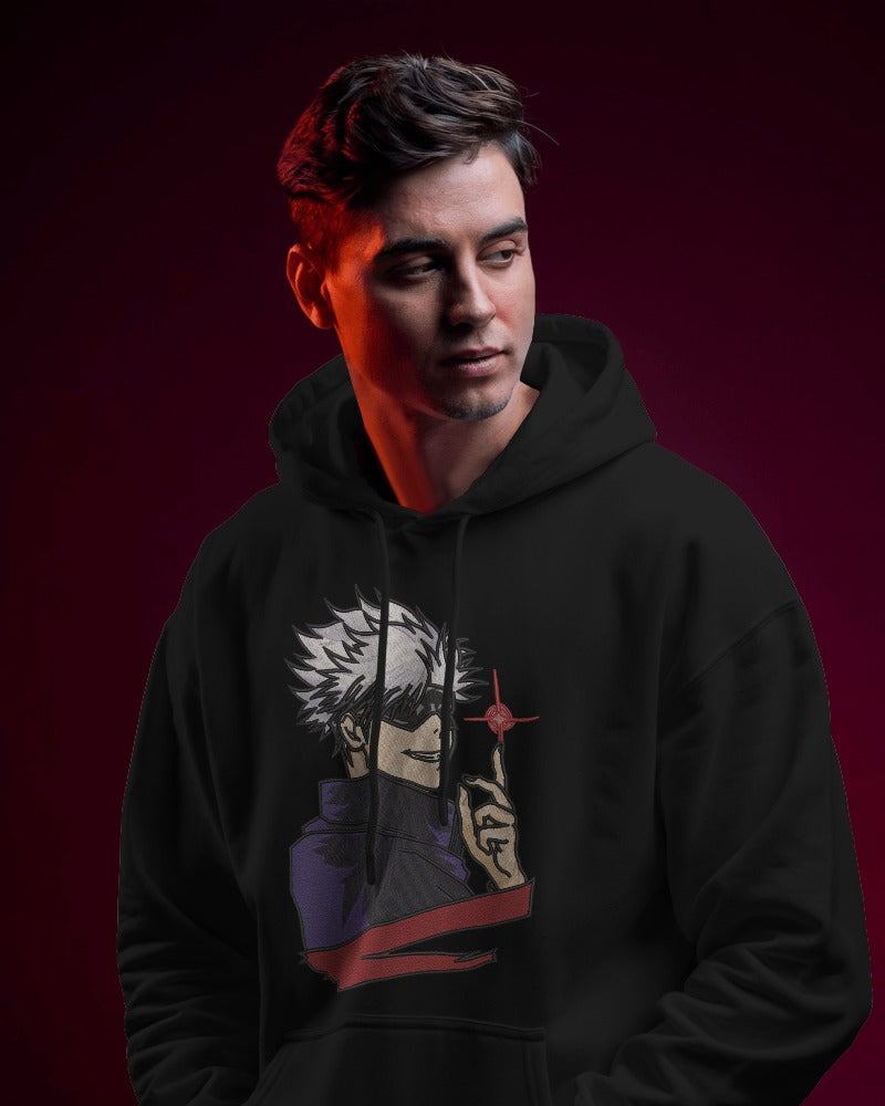 GOJO SATORU Embroidered Oversized Hoodie