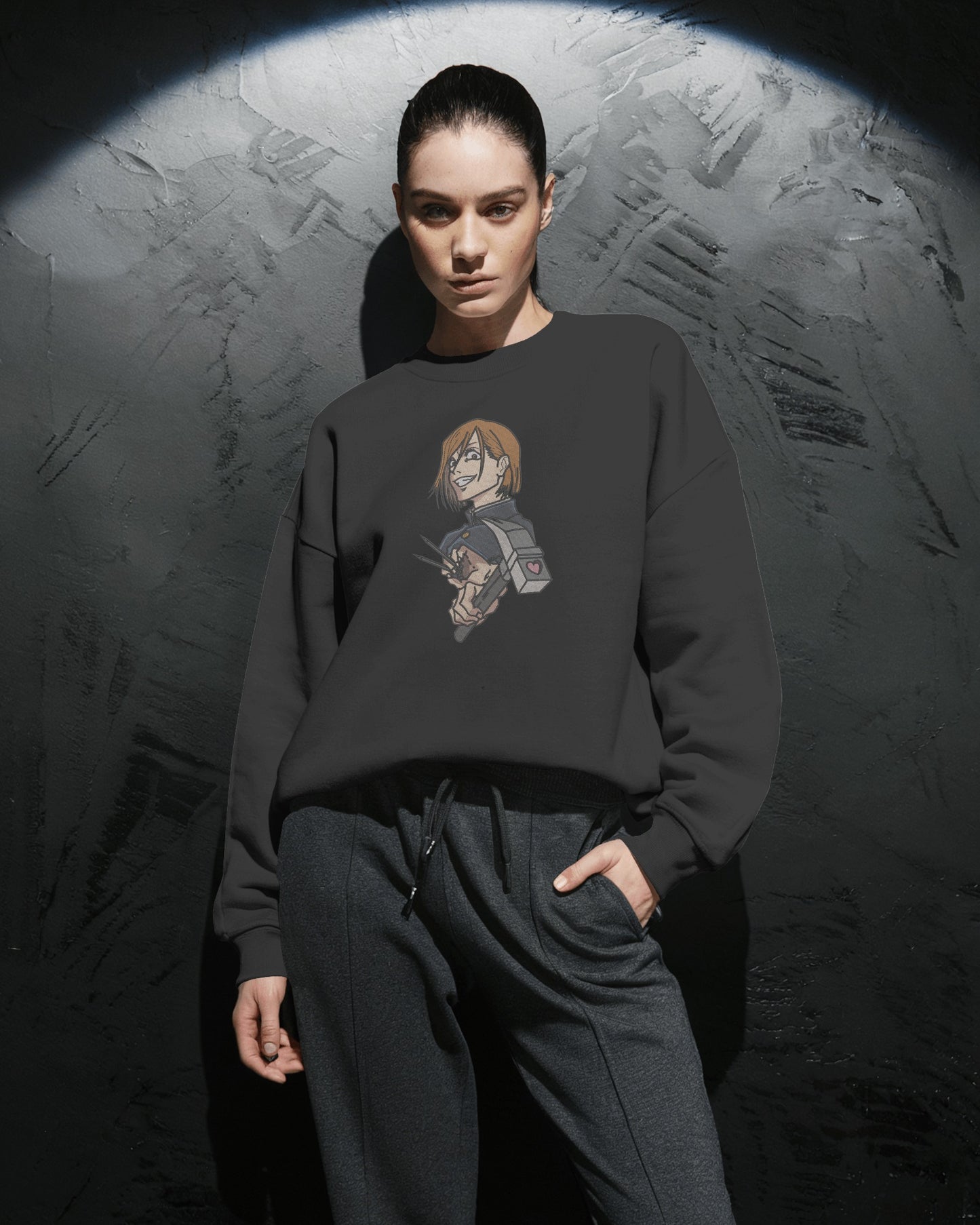 NOBARA KUGISAKI Embroidered Oversized Sweatshirt