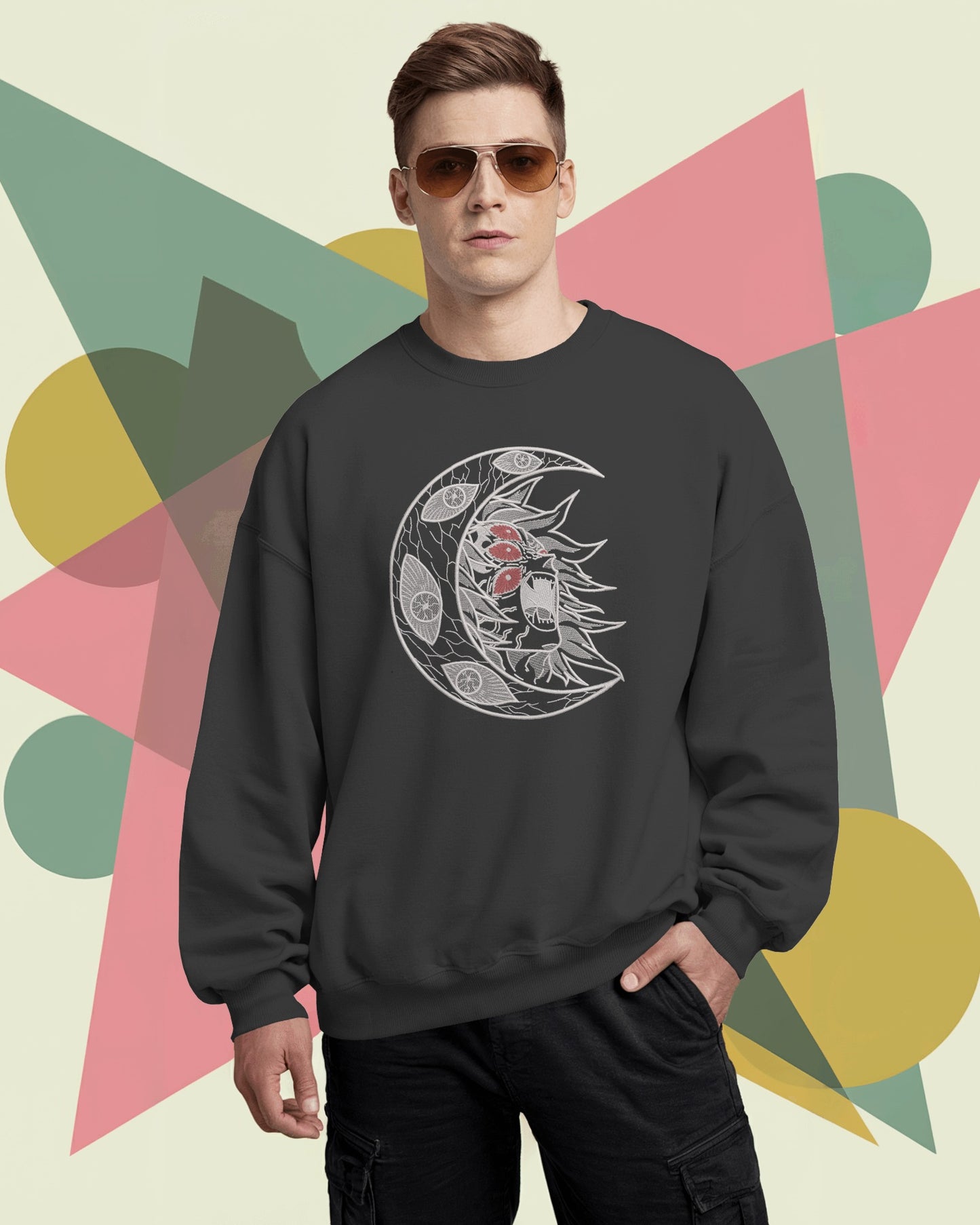 KOKUSHIBO - UPPERMOON 1 Embroidered Oversized Sweatshirt
