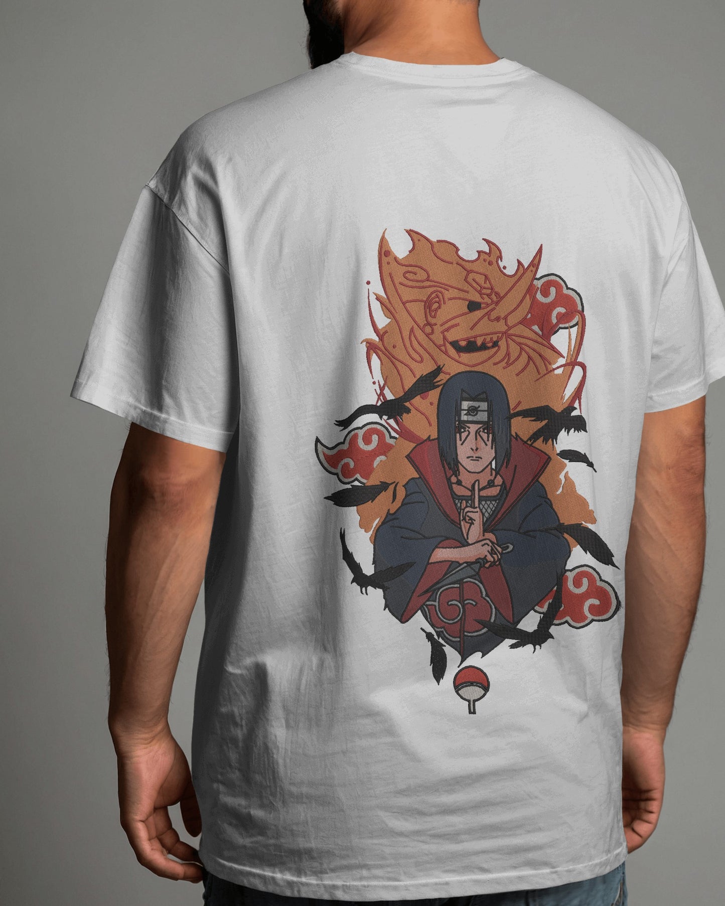 ITACHI UCHIHA-SUSANO Embroidered Oversized TShirt