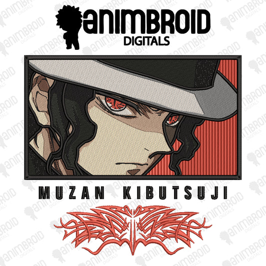 Muzan Kibutsuji Embroidery Digitization