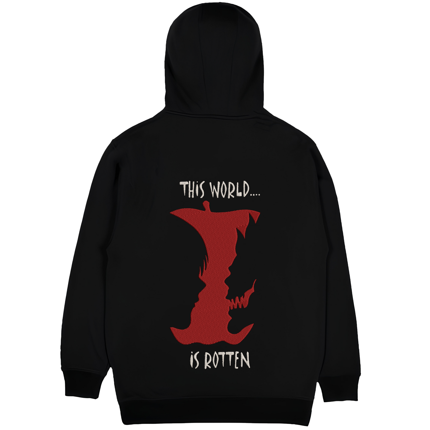 DEATHNOTE 2 Embroidered Oversized Hoodie