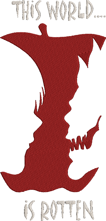 DEATHNOTE 2 Embroidered Oversized Sweatshirt