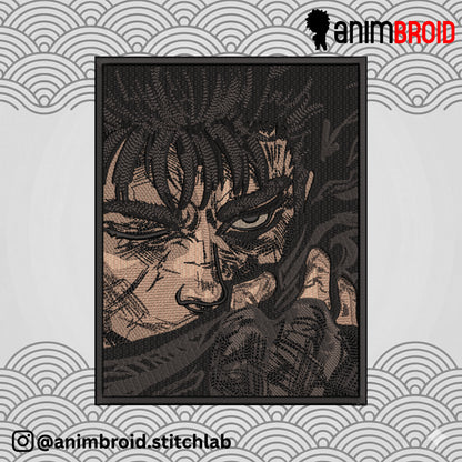 GUTS from BERSERK Anime Embroidery Design File