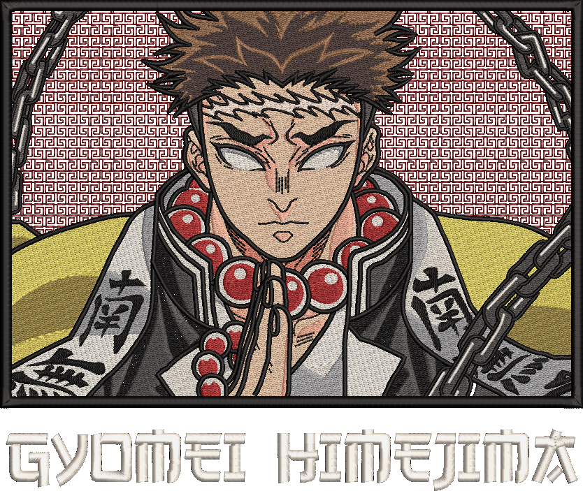 GYOMEI HIMEJIMA-STONE HASHIRA Embroidered Oversized Hoodie