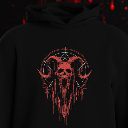 The Horror Embroidery Hoodie 1 - Luxe Embroidery