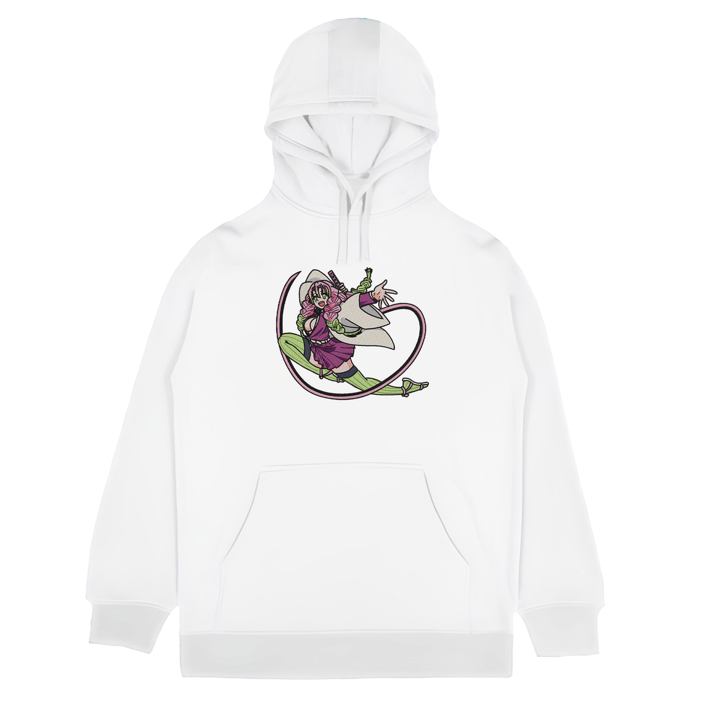 MITSURI KANROJI - LOVE HASHIRA Embroidered Oversized Hoodie