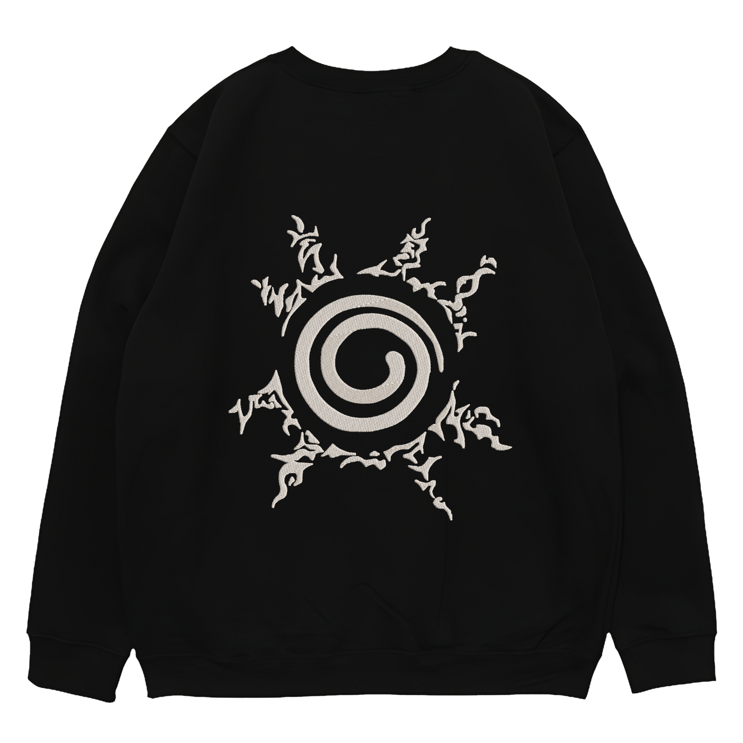 NARUTO-KURAMA SEAL Embroidered Oversized Sweatshirt