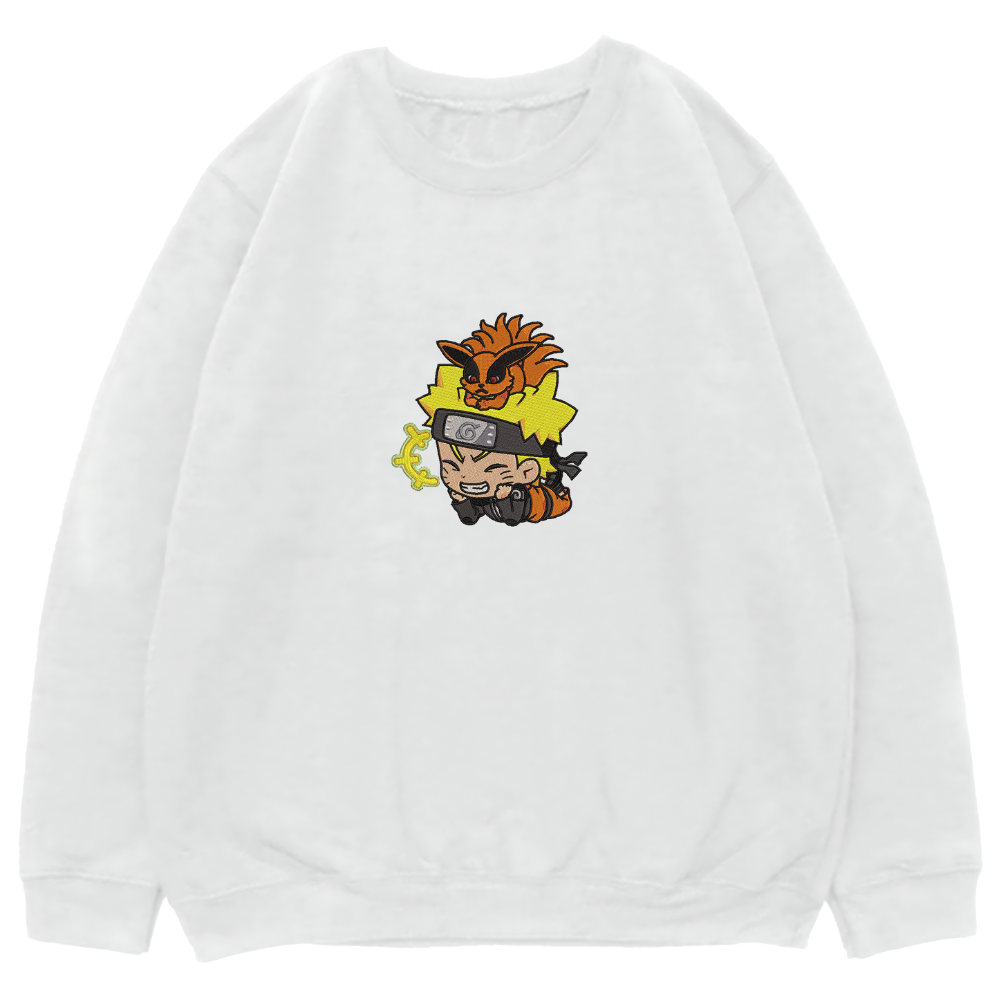 NARUTO-KURAMA SEAL Embroidered Oversized Sweatshirt