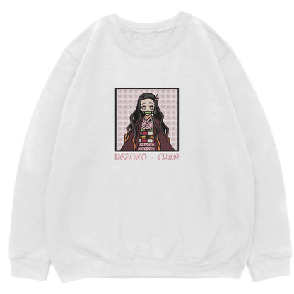 NEZUKO Embroidered Oversized Sweatshirt