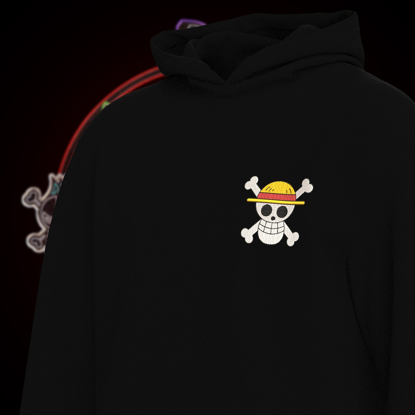 One Piece - Straw Hat Crew Hoodie : Luxe Embroidery