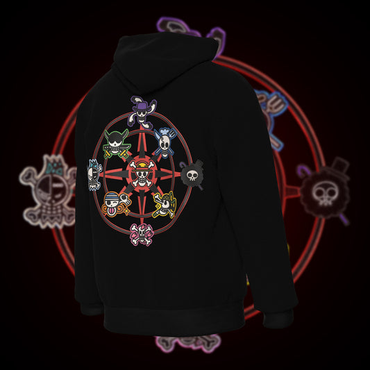 One Piece - Straw Hat Crew Hoodie : Luxe Embroidery