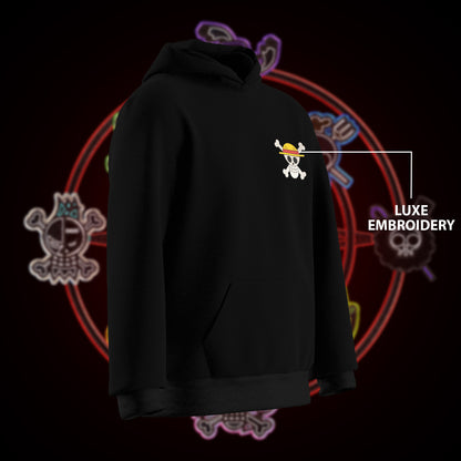 One Piece - Straw Hat Crew Hoodie : Luxe Embroidery