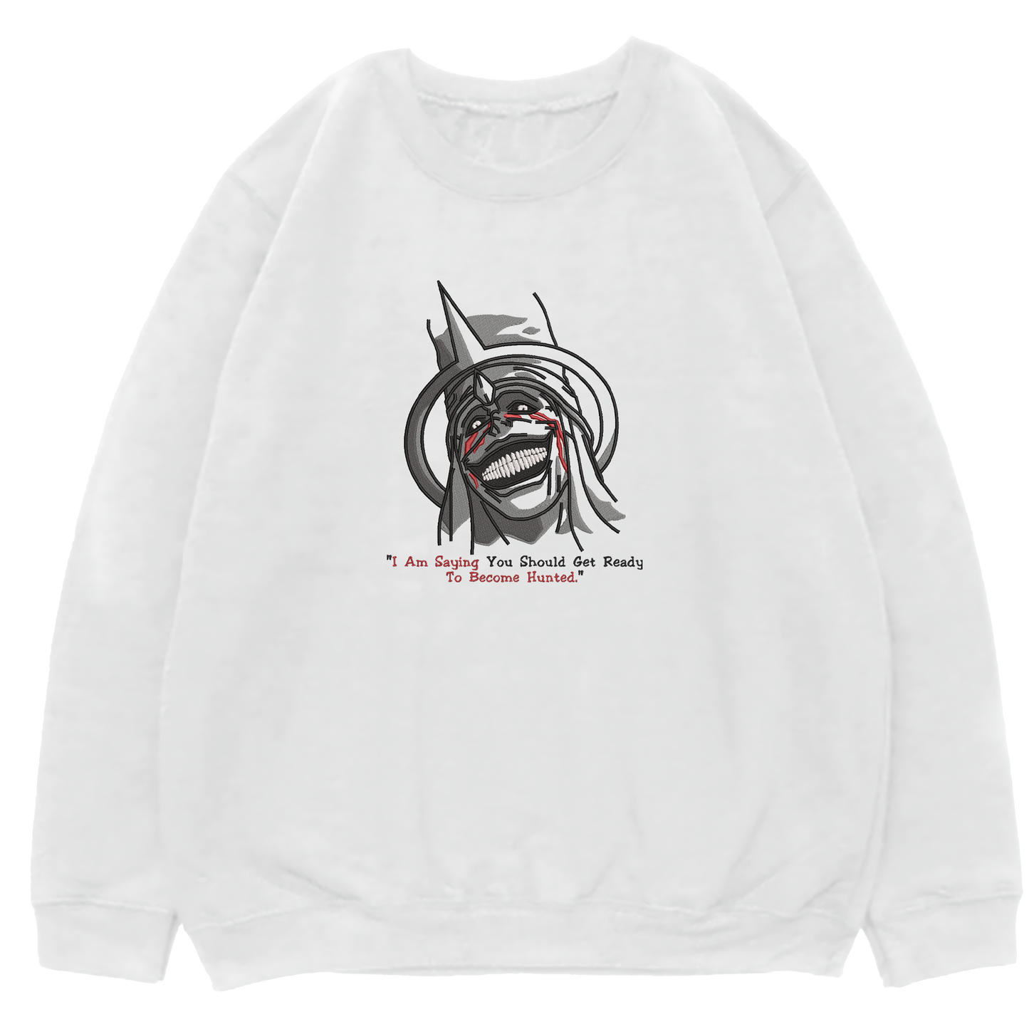 STATUE OF GOD Embroidered Oversized Sweatshirt