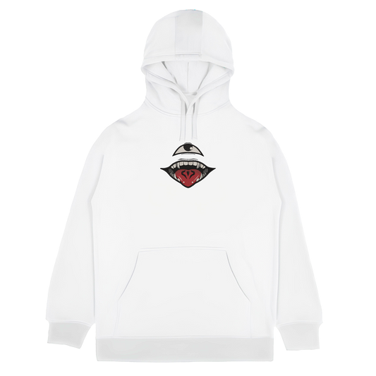 SUKUNA EYE AND MOUTH Embroidered Oversized Hoodie