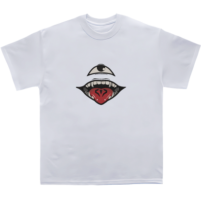 SUKUNA EYE AND MOUTH Embroidered Oversized TShirt