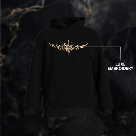 The Death's Emblem Embroidery Hoodie