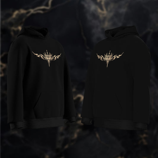 The Death's Emblem Embroidery Hoodie