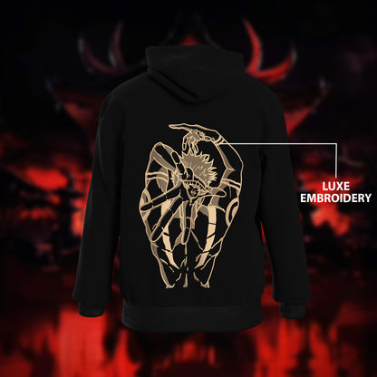Sukuna Embroidered Oversized Hoodie