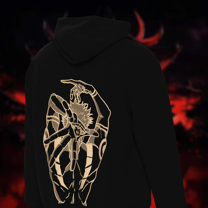 Sukuna Embroidered Oversized Hoodie