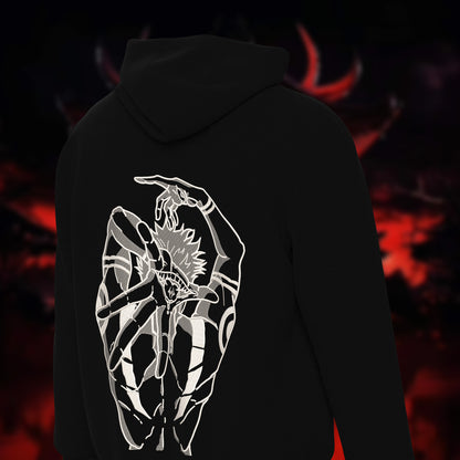 Sukuna Embroidered Oversized Hoodie