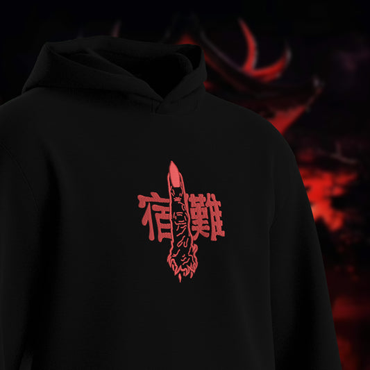 Sukuna Embroidered Oversized Hoodie