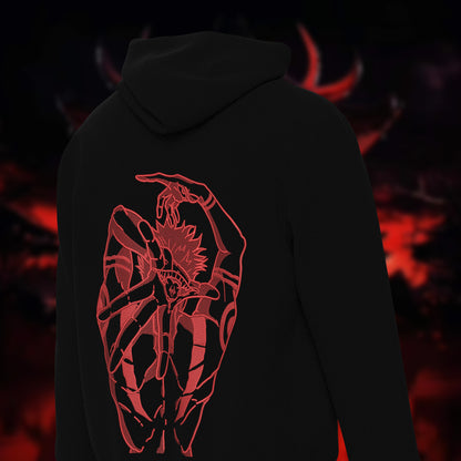 Sukuna Embroidered Oversized Hoodie