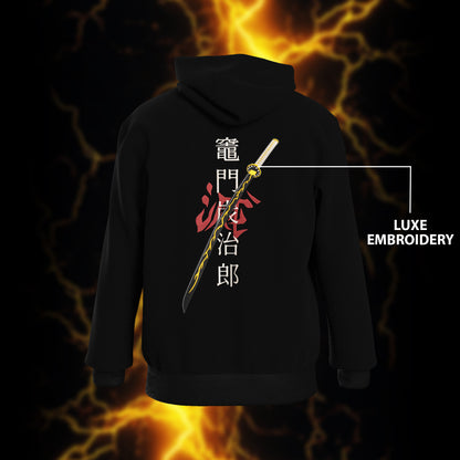 Zenitsu Agatsuma Hoodie - Luxe Embroidery & Premium Fabric