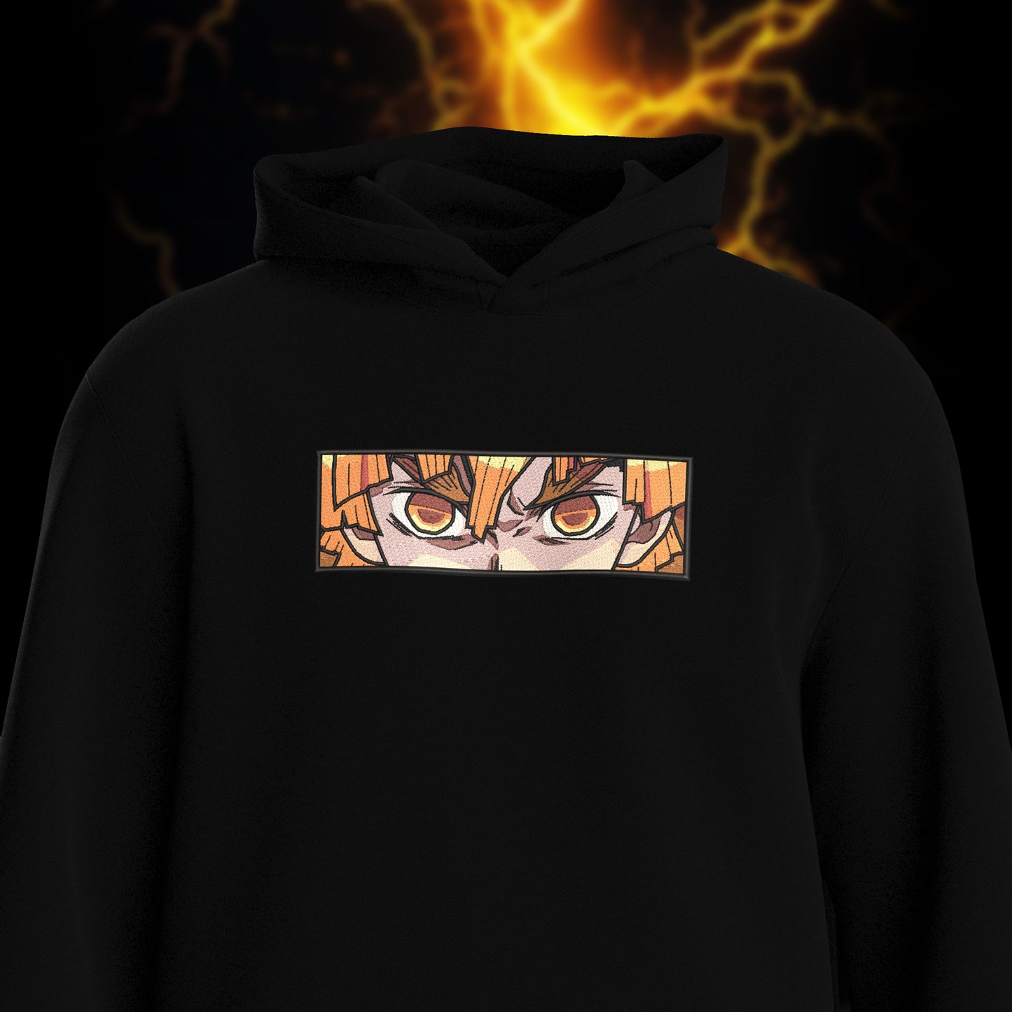 Zenitsu Agatsuma Hoodie - Luxe Embroidery & Premium Fabric