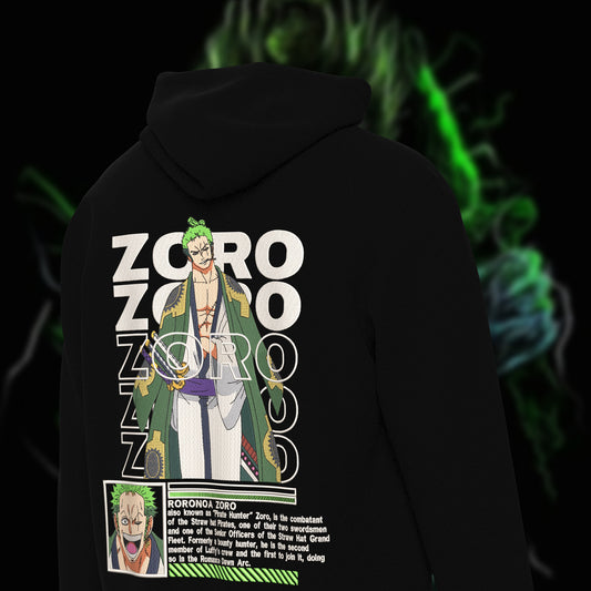 RORONOA ZORO Embroidered Hoodie
