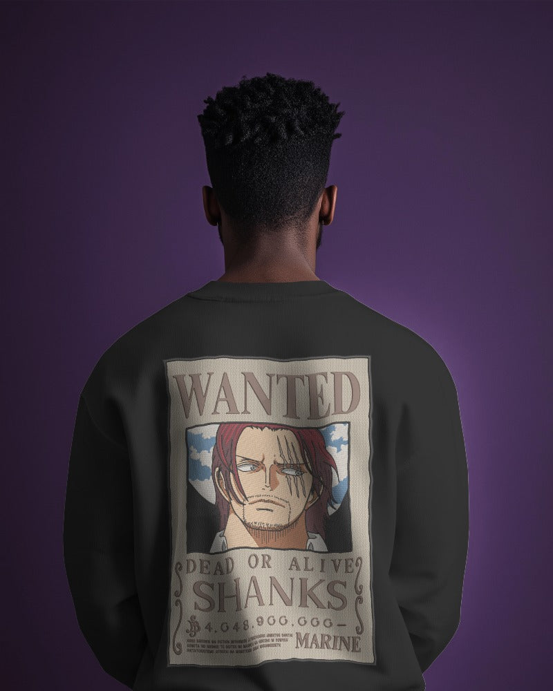 AKAGAMI SHANKS Embroidered Oversized Sweatshirt