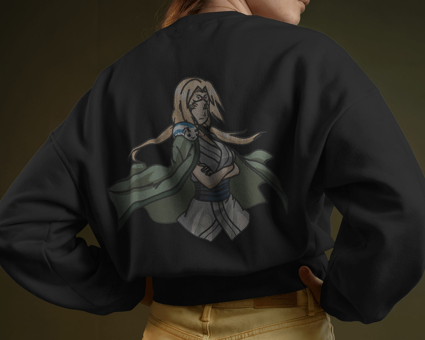 TSUNADE Embroidered Oversized Sweatshirt